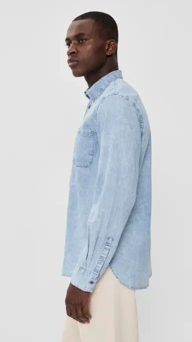 PS Paul Smith Long Sleeve Casual Fit Shirt Medium Blue | Thumbnail 4 PS Paul Smith Long Sleeve Casual Fit Shirt Medium Blue | Thumbnail 4