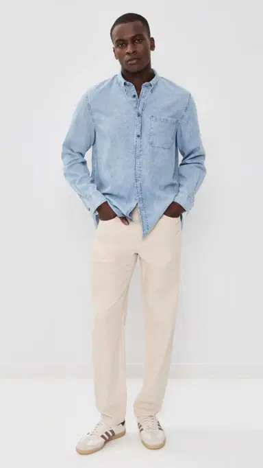 PS Paul Smith Long Sleeve Casual Fit Shirt Medium Blue | Thumbnail 5 PS Paul Smith Long Sleeve Casual Fit Shirt Medium Blue | Thumbnail 5