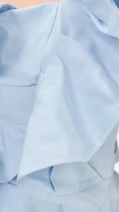 English Factory One Shoulder Ruffle Top Powder Blue | Thumbnail 6 English Factory One Shoulder Ruffle Top Powder Blue | Thumbnail 6