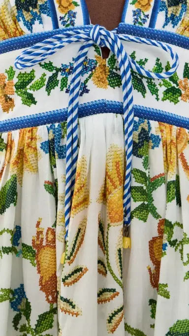 Farm Rio Emily Floral Tapestry Midi Dress Emily Floral Tapestry | Thumbnail 6 Farm Rio Emily Floral Tapestry Midi Dress Emily Floral Tapestry | Thumbnail 6