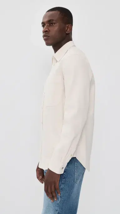 PS Paul Smith Long Sleeve Casual Fit 2 Pocket Shirt Natural | Thumbnail 4 PS Paul Smith Long Sleeve Casual Fit 2 Pocket Shirt Natural | Thumbnail 4
