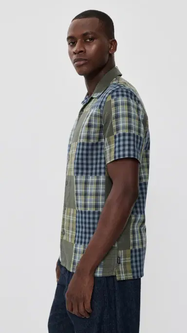 PS Paul Smith Short Sleeve Patchwork Shirt Dark Green L | Thumbnail 4 PS Paul Smith Short Sleeve Patchwork Shirt Dark Green L | Thumbnail 4