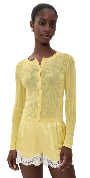 CAMI NYC Lightweight aura Cardigan Custard | Thumbnail 1 CAMI NYC Lightweight aura Cardigan Custard | Thumbnail 1