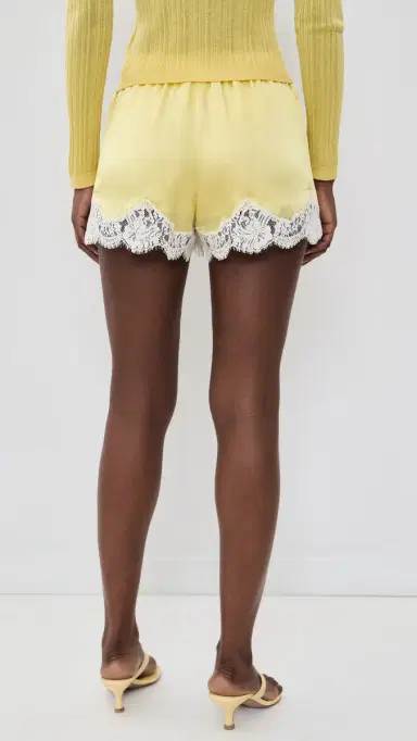 CAMI NYC Anora ilk Shorts Custard | Thumbnail 3 CAMI NYC Anora ilk Shorts Custard | Thumbnail 3