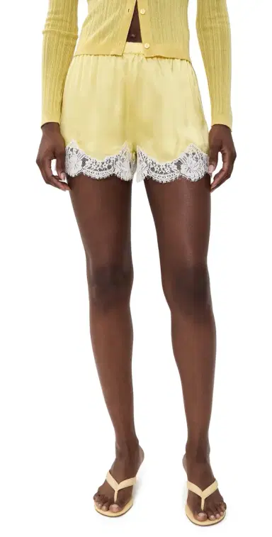 CAMI NYC Anora ilk Shorts Custard | Thumbnail 1 CAMI NYC Anora ilk Shorts Custard | Thumbnail 1