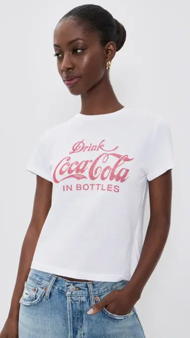 RE/DONE Coke In Bottles Classic Tee Optic White | Thumbnail 2 RE/DONE Coke In Bottles Classic Tee Optic White | Thumbnail 2