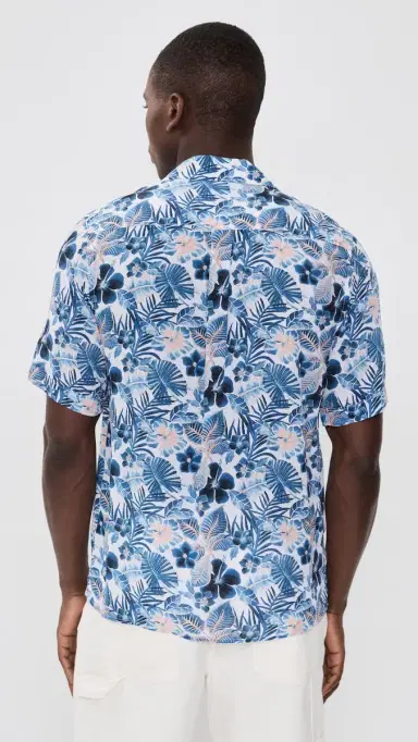Vilebrequin Charli Camp Shirt Blanc | Thumbnail 3 Vilebrequin Charli Camp Shirt Blanc | Thumbnail 3