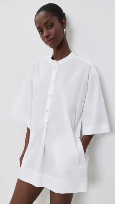Jamie Haller The Caftan Mini Dress White | Thumbnail 2 Jamie Haller The Caftan Mini Dress White | Thumbnail 2