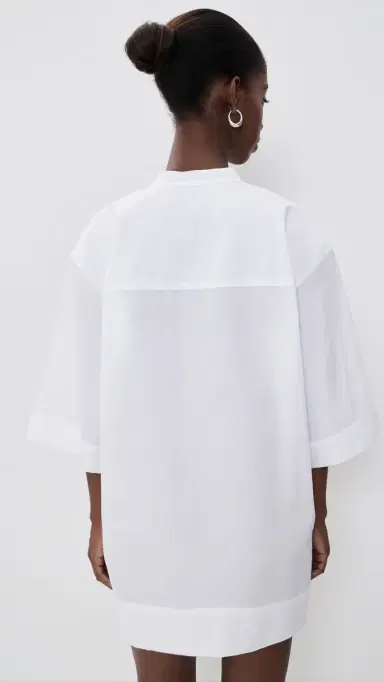 Jamie Haller The Caftan Mini Dress White | Thumbnail 3 Jamie Haller The Caftan Mini Dress White | Thumbnail 3