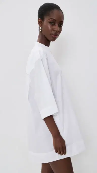 Jamie Haller The Caftan Mini Dress White | Thumbnail 4 Jamie Haller The Caftan Mini Dress White | Thumbnail 4