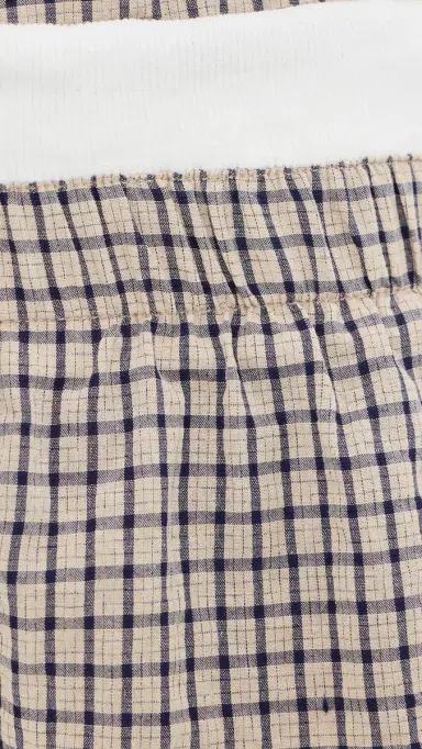 LIONESS Nirvana Shorts Vintage Beige Plaid | Thumbnail 6 LIONESS Nirvana Shorts Vintage Beige Plaid | Thumbnail 6
