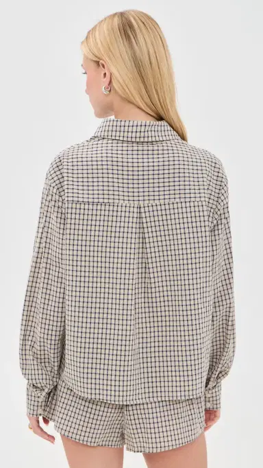Lioness Nirvana Shirt Vintage Beige Plaid | Thumbnail 3 Lioness Nirvana Shirt Vintage Beige Plaid | Thumbnail 3