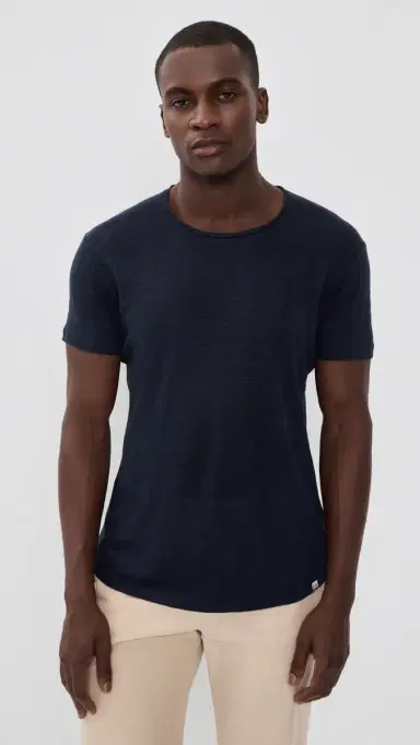 Orlebar Brown Ob-T Linen Tee Night Iris | Thumbnail 2 Orlebar Brown Ob-T Linen Tee Night Iris | Thumbnail 2