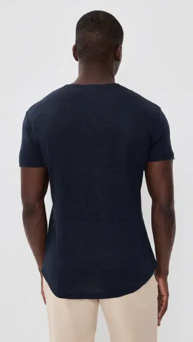 Orlebar Brown Ob-T Linen Tee Night Iris | Thumbnail 3 Orlebar Brown Ob-T Linen Tee Night Iris | Thumbnail 3
