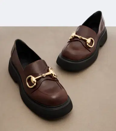 Gucci Brittany Horsebit leather platform loafers | Thumbnail 4 Gucci Brittany Horsebit leather platform loafers | Thumbnail 4
