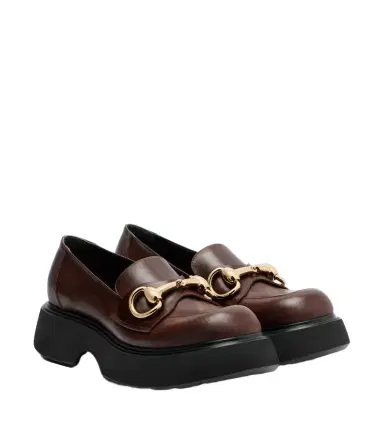 Gucci Brittany Horsebit leather platform loafers | Thumbnail 1 Gucci Brittany Horsebit leather platform loafers | Thumbnail 1