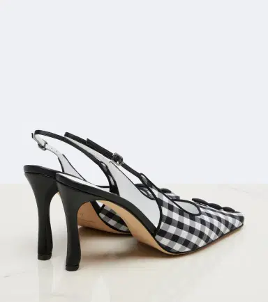 Manolo Blahnik Alexa checked slingback pumps | Thumbnail 2 Manolo Blahnik Alexa checked slingback pumps | Thumbnail 2