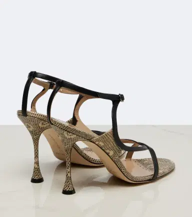 Manolo Blahnik Tibula snake-effect leather sandals | Thumbnail 3 Manolo Blahnik Tibula snake-effect leather sandals | Thumbnail 3