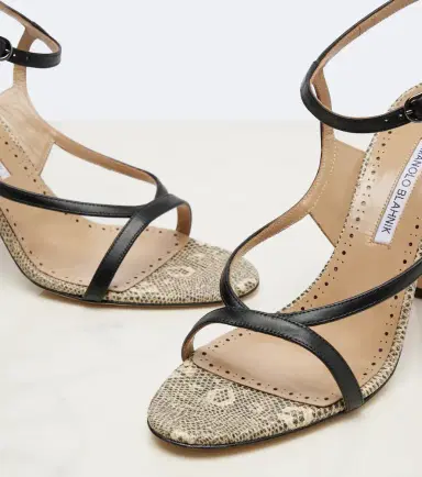 Manolo Blahnik Tibula snake-effect leather sandals | Thumbnail 4 Manolo Blahnik Tibula snake-effect leather sandals | Thumbnail 4