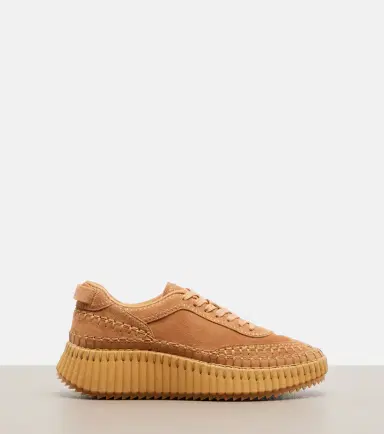 Chloe Chloé Nama suede platform sneakers | Thumbnail 4 Chloe Chloé Nama suede platform sneakers | Thumbnail 4