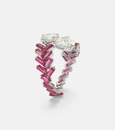 Kamyen 18kt white gold ring with rubies and diamonds | Thumbnail 3 Kamyen 18kt white gold ring with rubies and diamonds | Thumbnail 3
