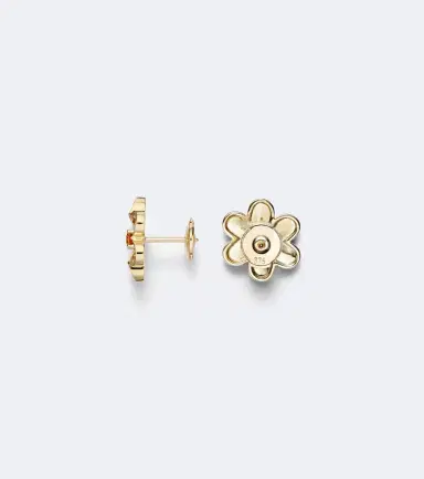Yvonne Léon Yvonne Léon Daisy 9kt gold earrings with sapphires and diamonds | Thumbnail 2 Yvonne Léon Yvonne Léon Daisy 9kt gold earrings with sapphires and diamonds | Thumbnail 2