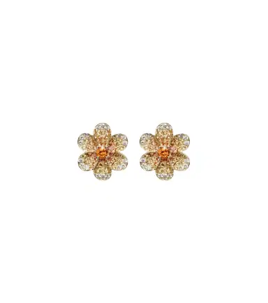 Yvonne Léon Yvonne Léon Daisy 9kt gold earrings with sapphires and diamonds | Thumbnail 1 Yvonne Léon Yvonne Léon Daisy 9kt gold earrings with sapphires and diamonds | Thumbnail 1