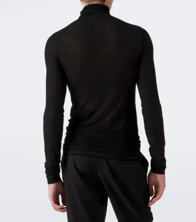 Saint Laurent Jersey turtleneck top | Thumbnail 4 Saint Laurent Jersey turtleneck top | Thumbnail 4