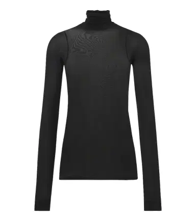 Saint Laurent Jersey turtleneck top | Thumbnail 1 Saint Laurent Jersey turtleneck top | Thumbnail 1