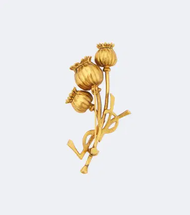 Saint Laurent Poppy Cassandre brooch | Thumbnail 2 Saint Laurent Poppy Cassandre brooch | Thumbnail 2