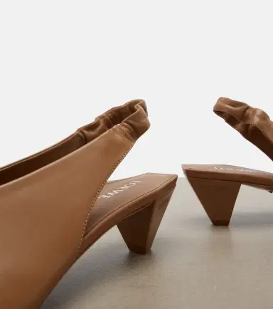 Loewe Origami leather slingback pumps | Thumbnail 4 Loewe Origami leather slingback pumps | Thumbnail 4