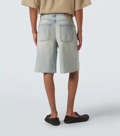 Loewe Anagram faded denim Bermuda shorts | Thumbnail 5 Loewe Anagram faded denim Bermuda shorts | Thumbnail 5