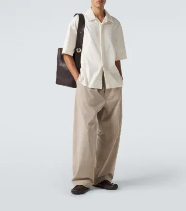 Loewe Wool and cotton wide-leg pants | Thumbnail 2 Loewe Wool and cotton wide-leg pants | Thumbnail 2