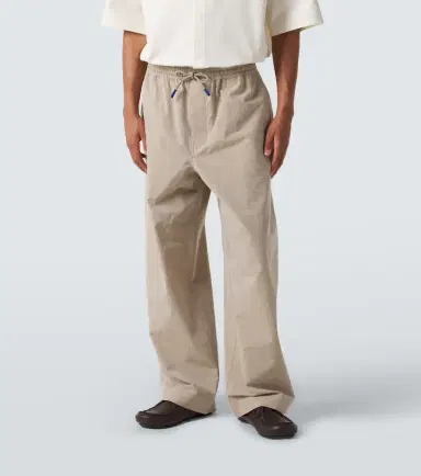 Loewe Wool and cotton wide-leg pants | Thumbnail 4 Loewe Wool and cotton wide-leg pants | Thumbnail 4