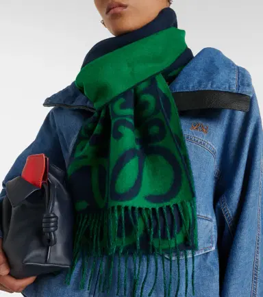 Loewe Anagram wool and cashmere scarf | Thumbnail 5 Loewe Anagram wool and cashmere scarf | Thumbnail 5