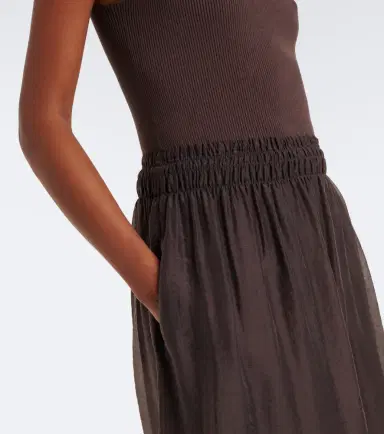 Vince Shirred rIbbed-knit midi dress | Thumbnail 2 Vince Shirred rIbbed-knit midi dress | Thumbnail 2