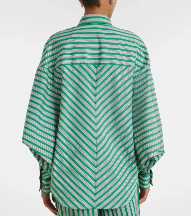 Loewe Double L striped cotton poplin shirt | Thumbnail 6 Loewe Double L striped cotton poplin shirt | Thumbnail 6