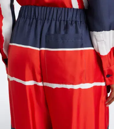 Loewe Printed silk twill wide-leg pants | Thumbnail 6 Loewe Printed silk twill wide-leg pants | Thumbnail 6