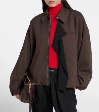 Loewe Double L paneled blouson jacket | Thumbnail 2 Loewe Double L paneled blouson jacket | Thumbnail 2