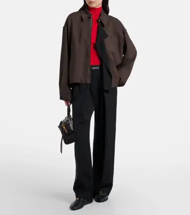 Loewe Double L paneled blouson jacket | Thumbnail 3 Loewe Double L paneled blouson jacket | Thumbnail 3