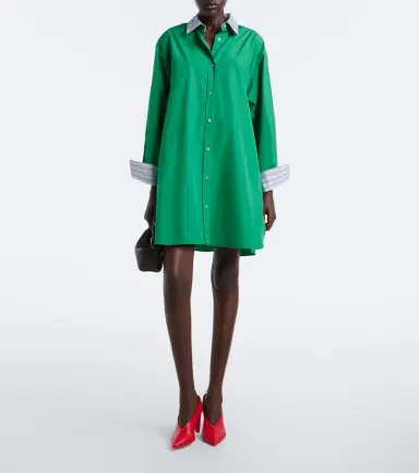 Loewe Double L cotton poplin shirt dress | Thumbnail 4 Loewe Double L cotton poplin shirt dress | Thumbnail 4