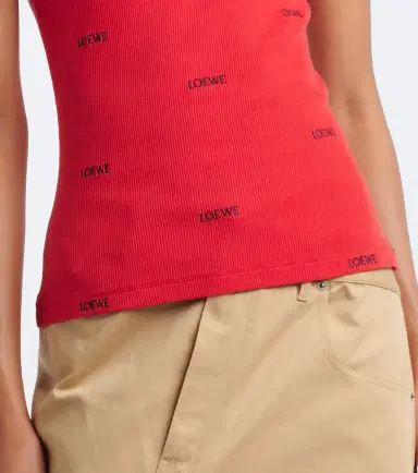 Loewe Logo ribbed-knit cotton-blend tank top | Thumbnail 3 Loewe Logo ribbed-knit cotton-blend tank top | Thumbnail 3