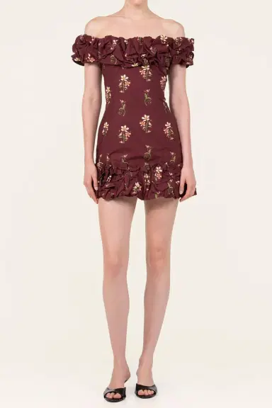 Agua by Agua Bendita Jardin Mini Dress - Noche | Thumbnail 4 Agua by Agua Bendita Jardin Mini Dress - Noche | Thumbnail 4