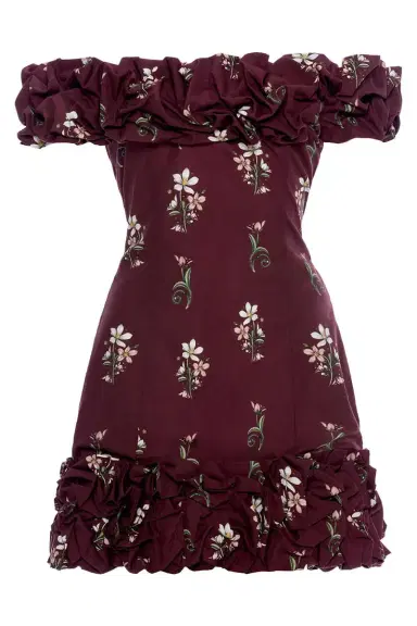 Agua by Agua Bendita Jardin Mini Dress - Noche | Thumbnail 1 Agua by Agua Bendita Jardin Mini Dress - Noche | Thumbnail 1