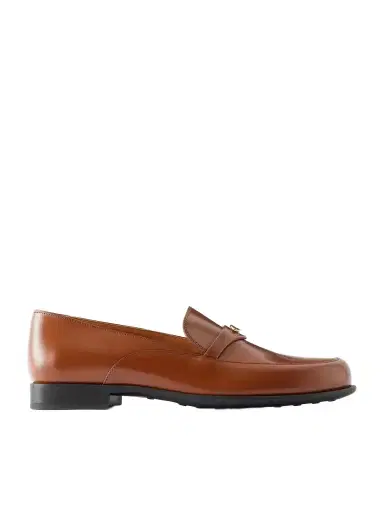 Tod's Gomma 19 Logo-embellished Leather Loafers | Thumbnail 1 Tod's Gomma 19 Logo-embellished Leather Loafers | Thumbnail 1