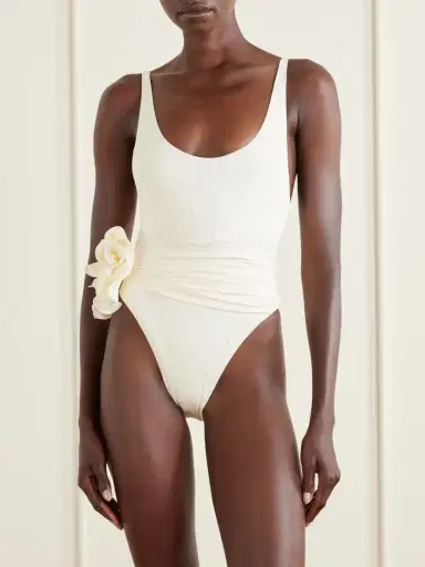 Magda Butrym Embellished Lace-trimmed Swimsuit | Thumbnail 2 Magda Butrym Embellished Lace-trimmed Swimsuit | Thumbnail 2