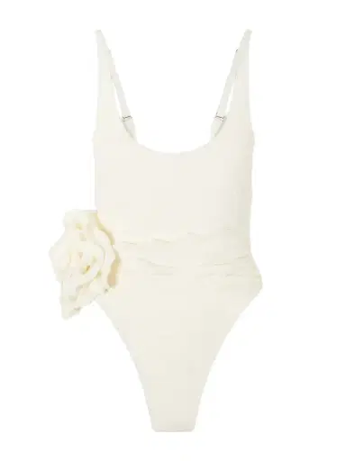 Magda Butrym Embellished Lace-trimmed Swimsuit | Thumbnail 1 Magda Butrym Embellished Lace-trimmed Swimsuit | Thumbnail 1