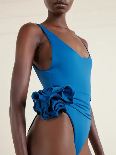 Magda Butrym Embellished Gathered Swimsuit | Thumbnail 4 Magda Butrym Embellished Gathered Swimsuit | Thumbnail 4