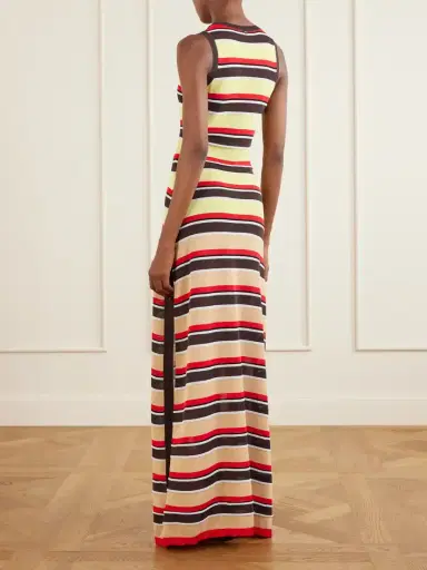 Rabanne Bead-embellished Striped Knitted Maxi Dress | Thumbnail 3 Rabanne Bead-embellished Striped Knitted Maxi Dress | Thumbnail 3