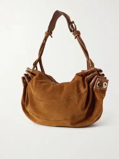 Isabel Marant Maia Large Leather-trimmed Suede Shoulder Bag | Thumbnail 4 Isabel Marant Maia Large Leather-trimmed Suede Shoulder Bag | Thumbnail 4